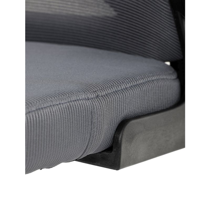 Kancelárska stolička, šedá sieťovina, čierny plast