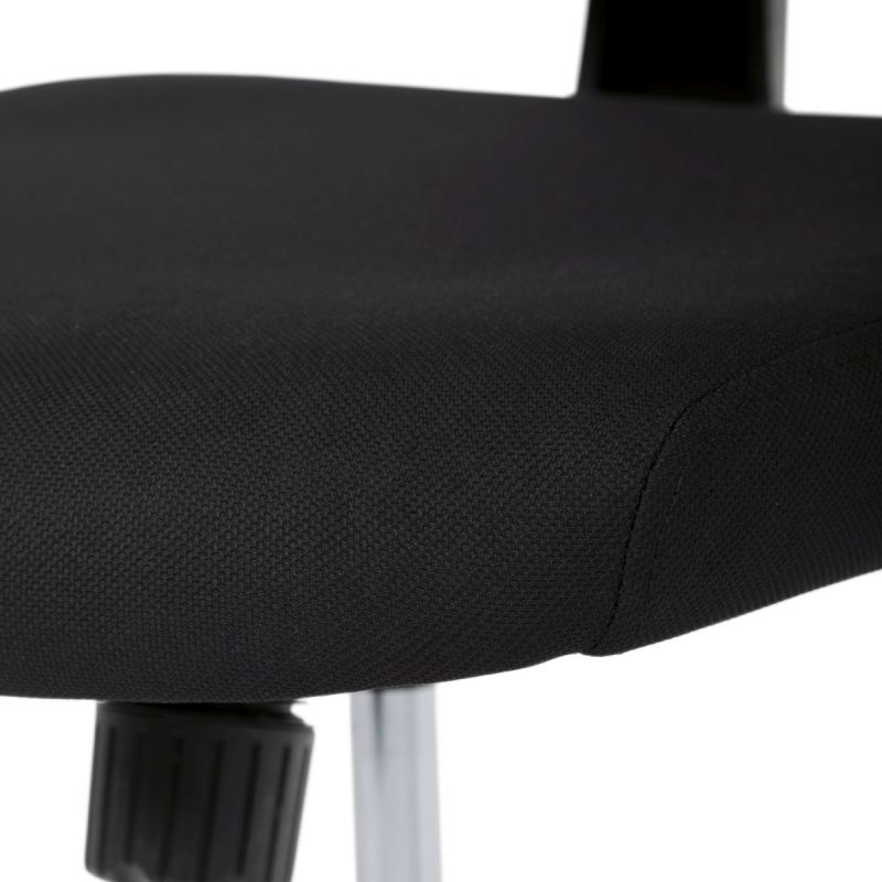 Kancelárska stolička s moderným dizajnom, čierna sieťovina, čierny plast