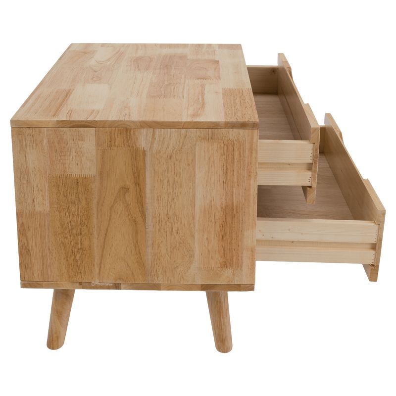 Elegantný nočný stolík v modernom dizajne, masívne drevo, prírodná