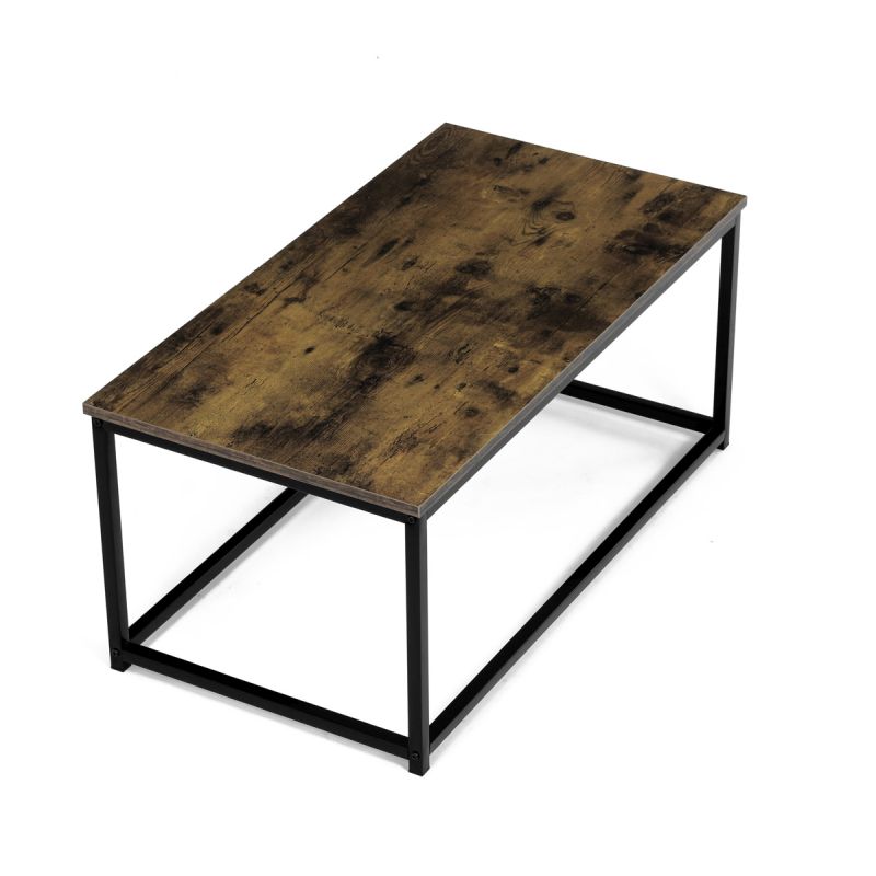 Stôl konferenčný, 90x48x41 cm, MDF, dekor staré drevo