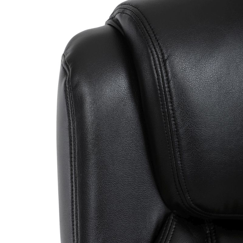 Elegantné kreslo kancelárske, čierna ekokoža