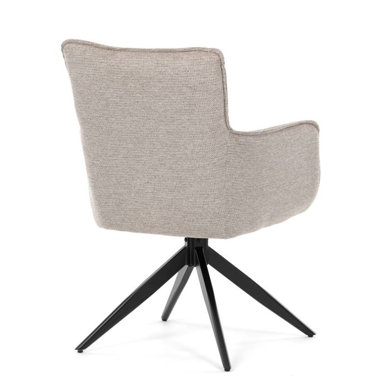 Stolička, taštičkové pružiny v sedadle, 180 ° otočný mechanizmus, lanýžová vodeodolná látka