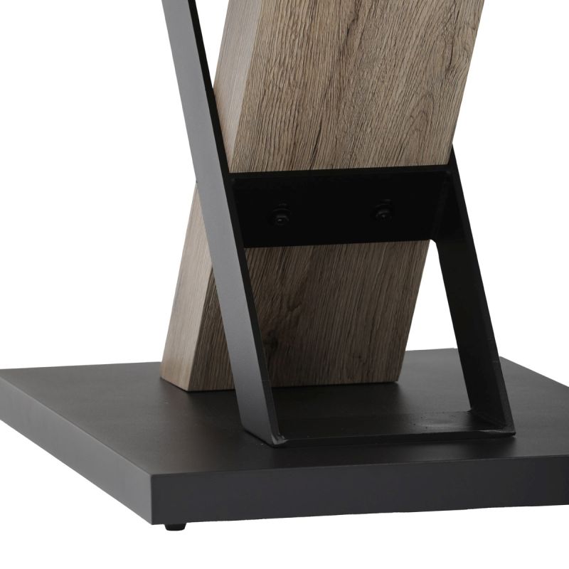 Konferenčný stôl v modernom dizajne 120x60cm, MDF doska, 3D dekor dub san remo