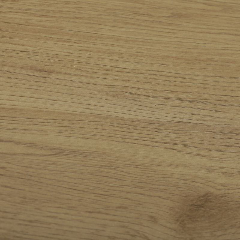 Stôl pracovný s regálom, MDF, dekor dub, čierny kov