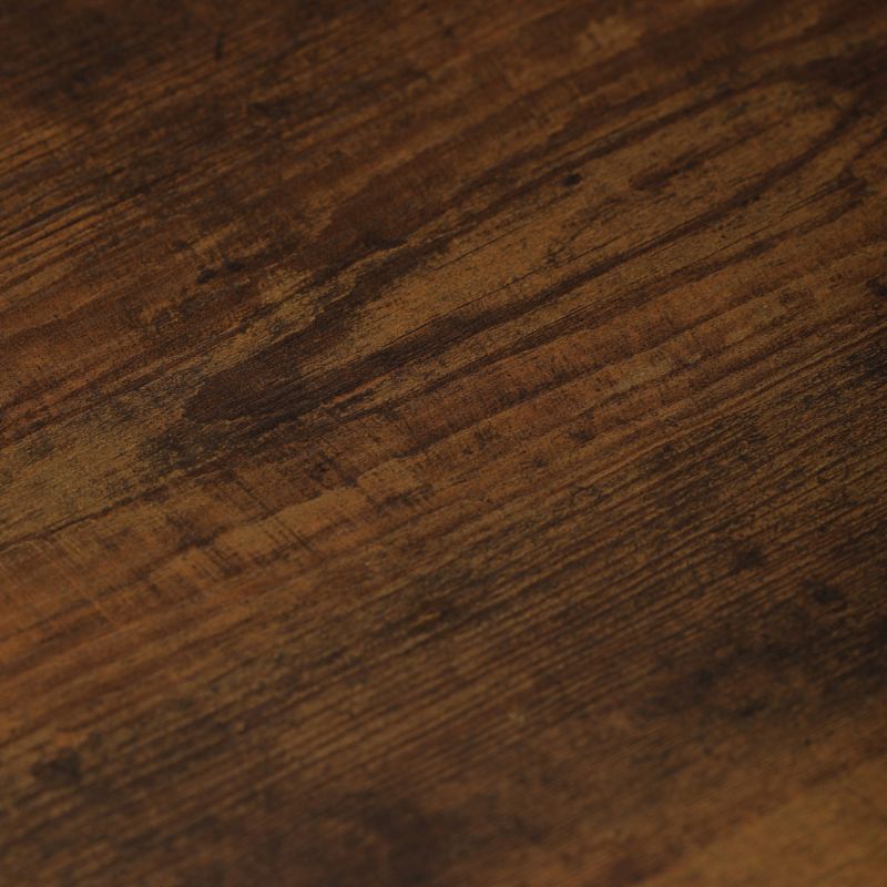 Pracovný stôl s regálom z MDF dekor staré drevo, čierny kov