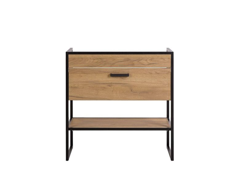 Kúpeľňová skrinka 820 dub craft zlatý/čierny mat