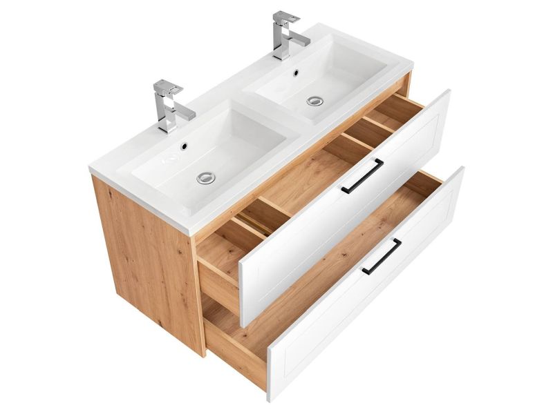 Skrinka do kúpeľne 854 artisan oak/white