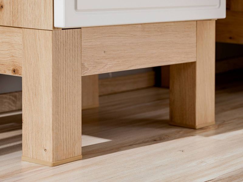 Skrinka do kúpeľne 810 dub artisan/biely mat