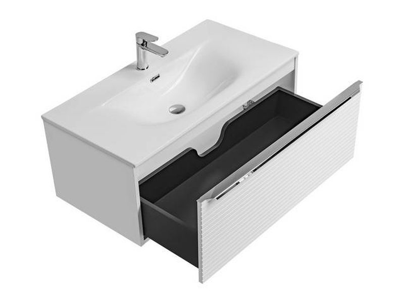 Skrinka do kúpeľne 82-90-B-1S biela/biela