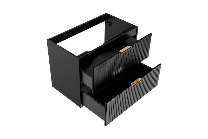 Skrinka do kúpeľne 82-80-B-2S čierny mat