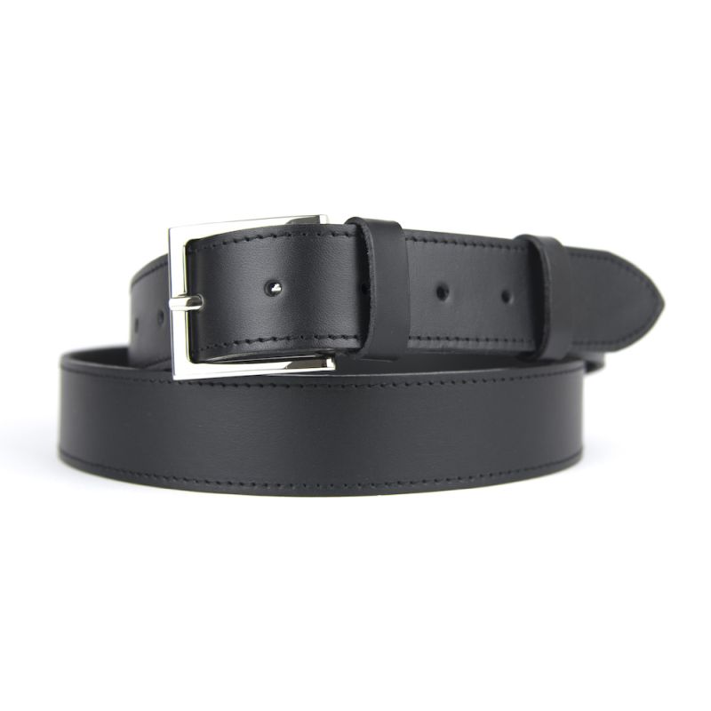 Kožený opasok, 4cm šírka, čierna farba