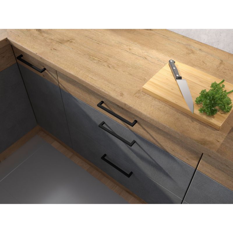 Dvierka na umývačku riadu, sivá matná/dub lancelot, 570x596