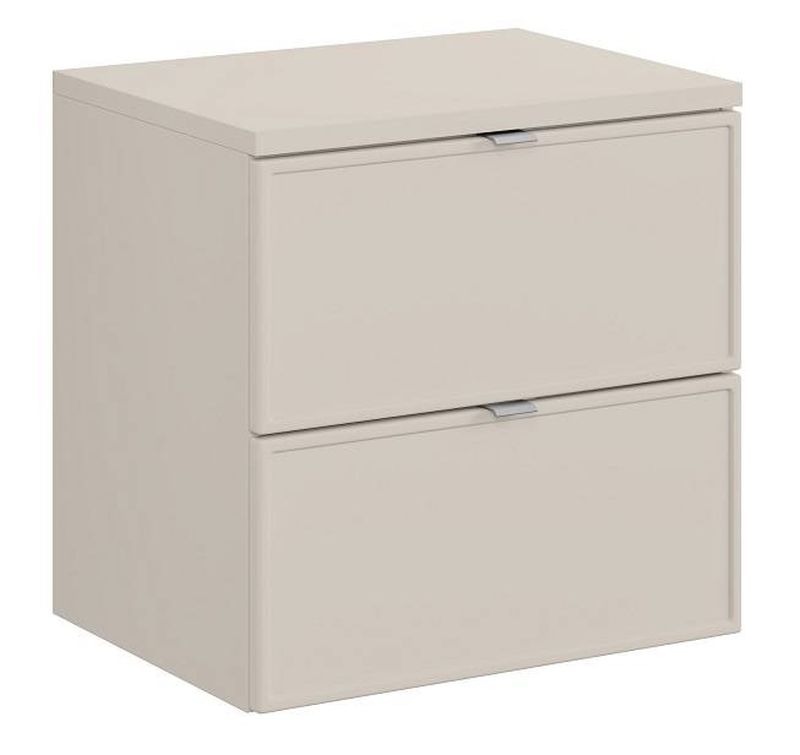 Skrinka do kúpeľne 82-60-46-2S, cashmere mat, 2x zásuvka