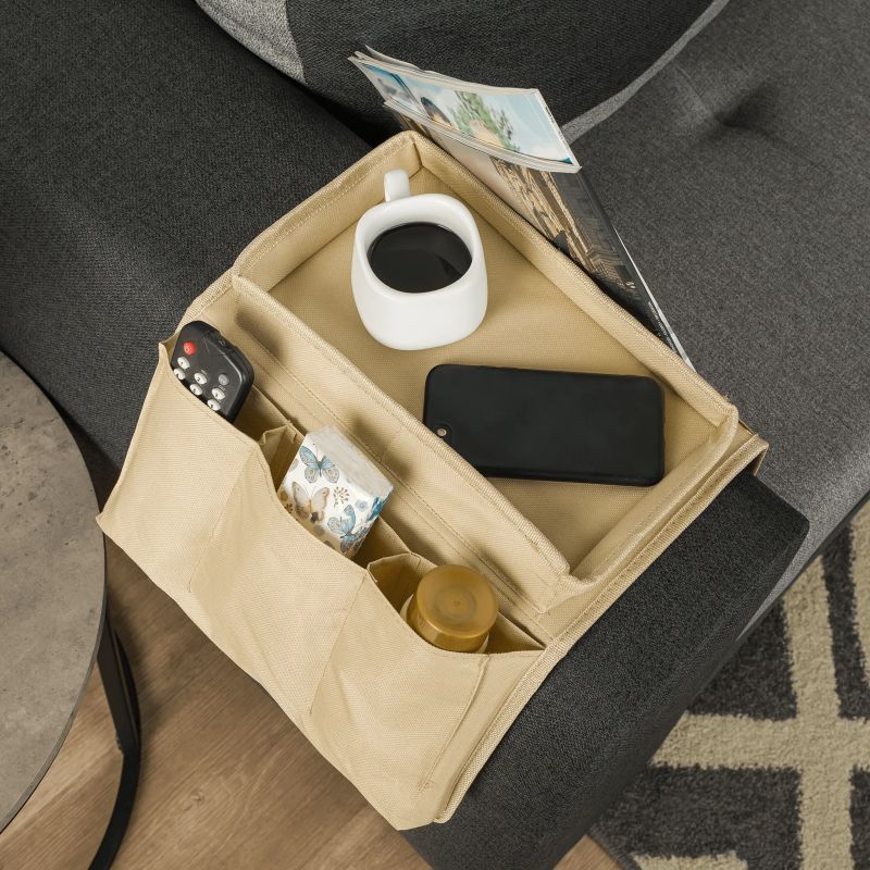 Organizér na pohovku, béžová