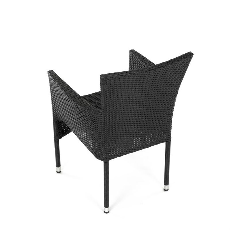 Štýlová záhradná stolička v čiernom prevedení