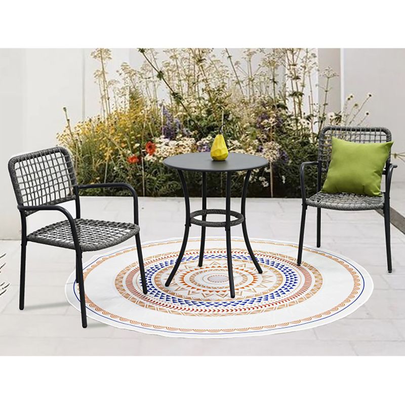 Záhradný set 1+2 z polyratanu v sivom odtieni