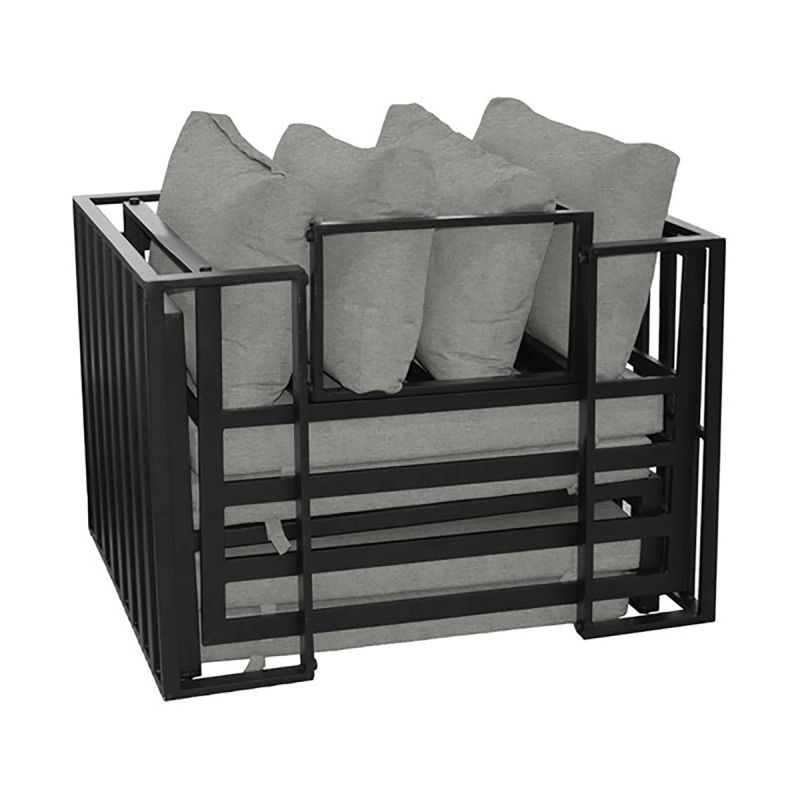 Moderná záhradná zostava, látka svetlosivá