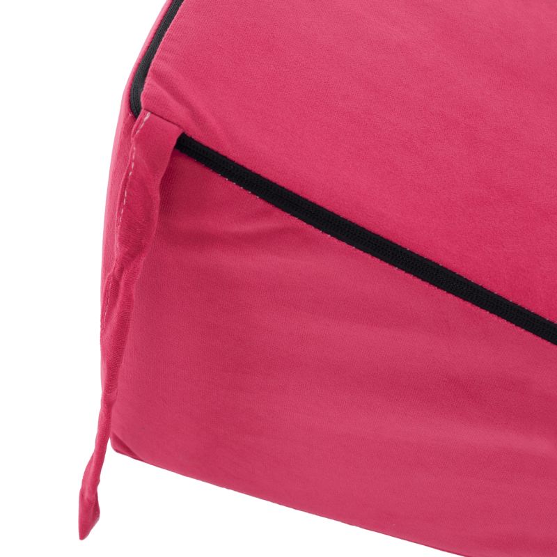 Skladací matrac do tvaru dvojkresla, ružová magenta