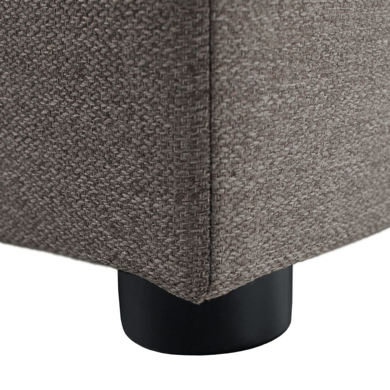 Praktický taburet, látka Twist sivobéžová Taupe