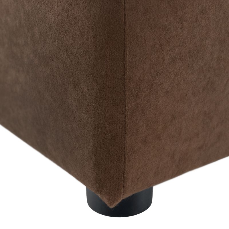 Praktický taburet, látka Alova hnedá