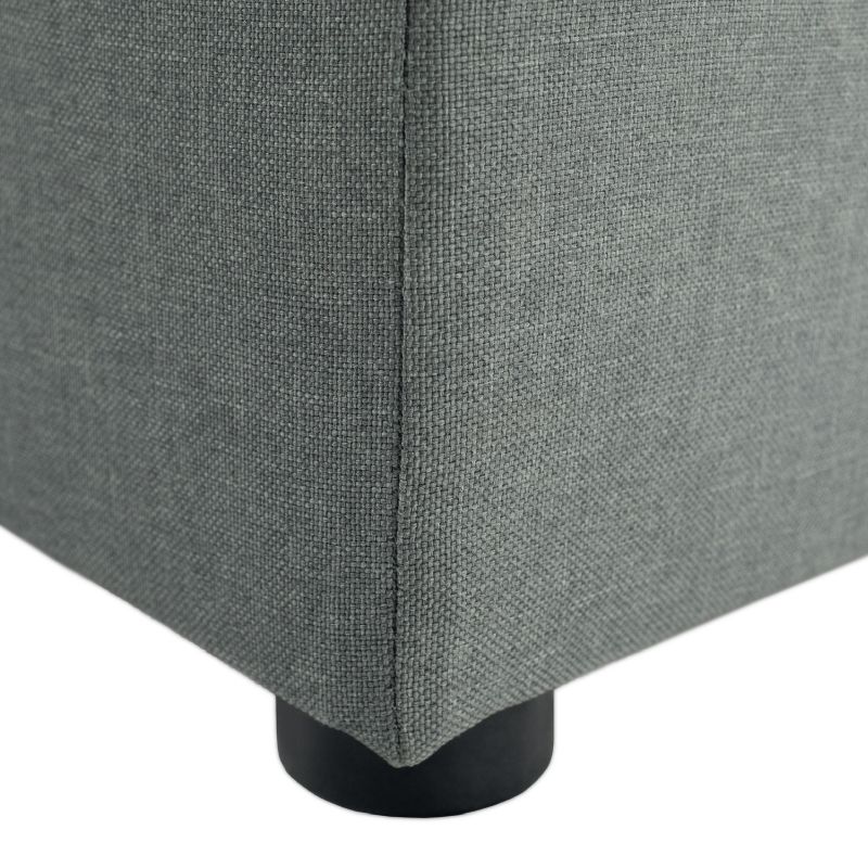 Praktický taburet, látka Savana zelená