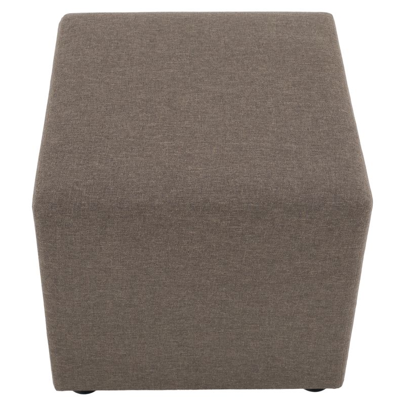 Praktický taburet, látka Savana hnedá