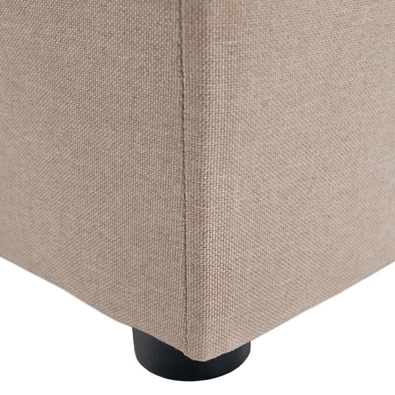 Praktický taburet, látka Savana béžová