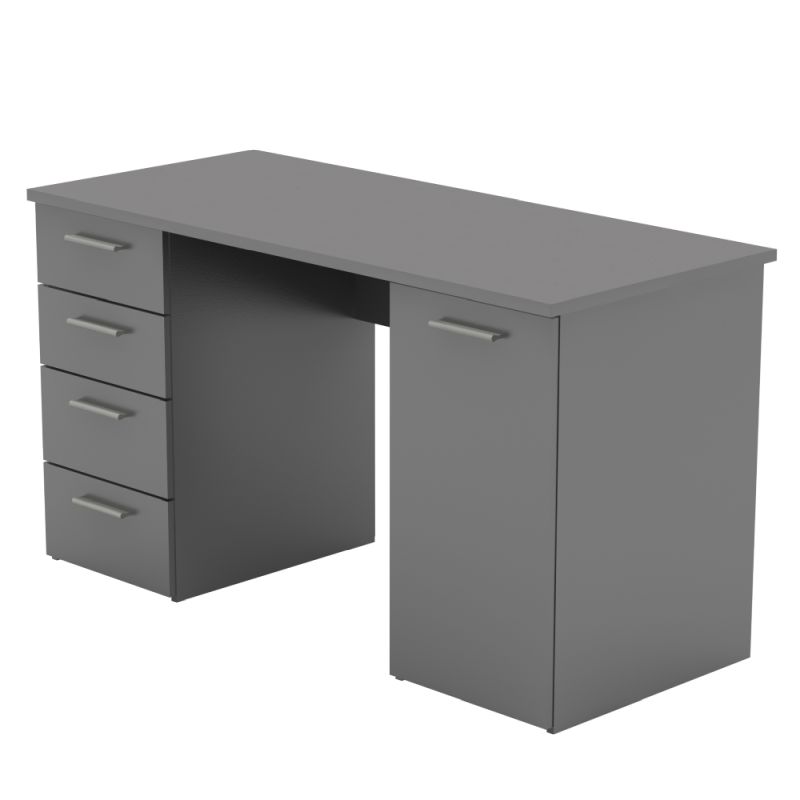 Praktický písací stôl vo farbe grafit