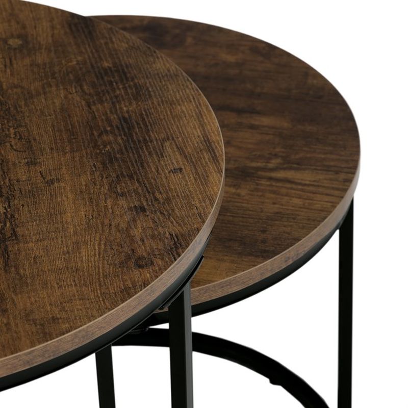 Set 2 ks stolíkov, MDF doska, dekor staré drevo