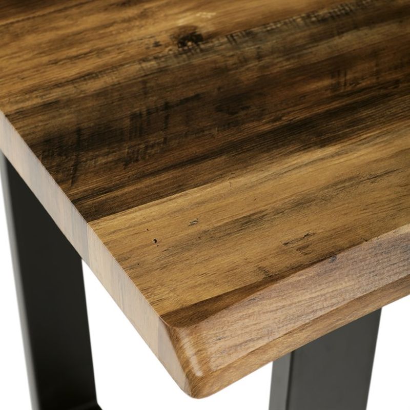 Stôl jedálenský 160x90, MDF doska dekor staré drevo, nohy v tvare U