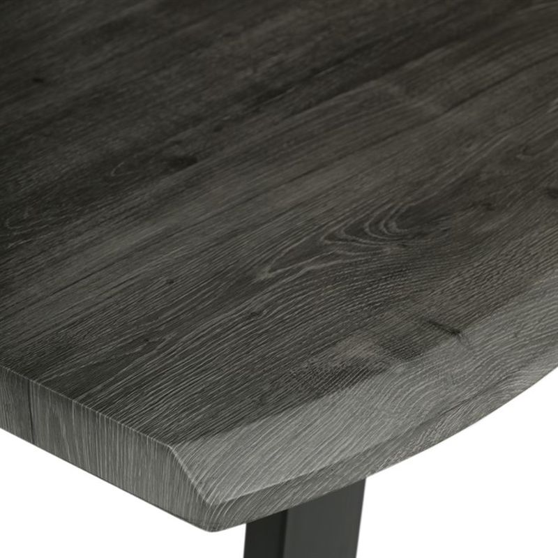 Stôl jedálenský 180x90, MDF doska dekor sivý dub, nohy v tvare U