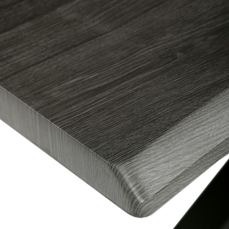 Stôl jedálenský 180x90, MDF doska dekor sivý dub, noha v tvare hviezdy