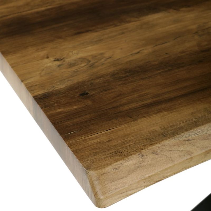 Stôl jedálenský 180x90, MDF doska dekor staré drevo, noha v tvare hviezdy