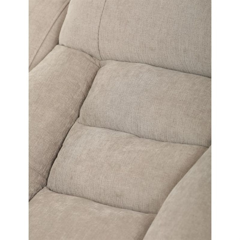 TV kreslo s elektrickým polohovaním, 2 motory, poťah lanýžová látka