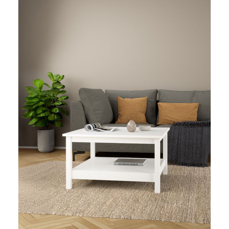 Jednoduchý konferenčný stolík, biely