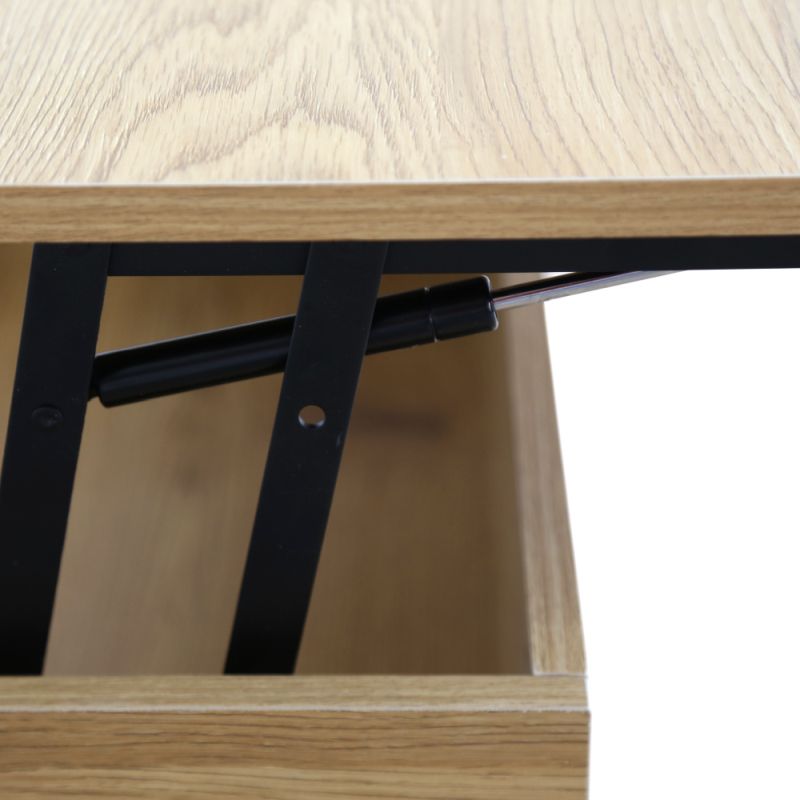 Konferenčný stolík s výsuvnou hornou plochou, dub