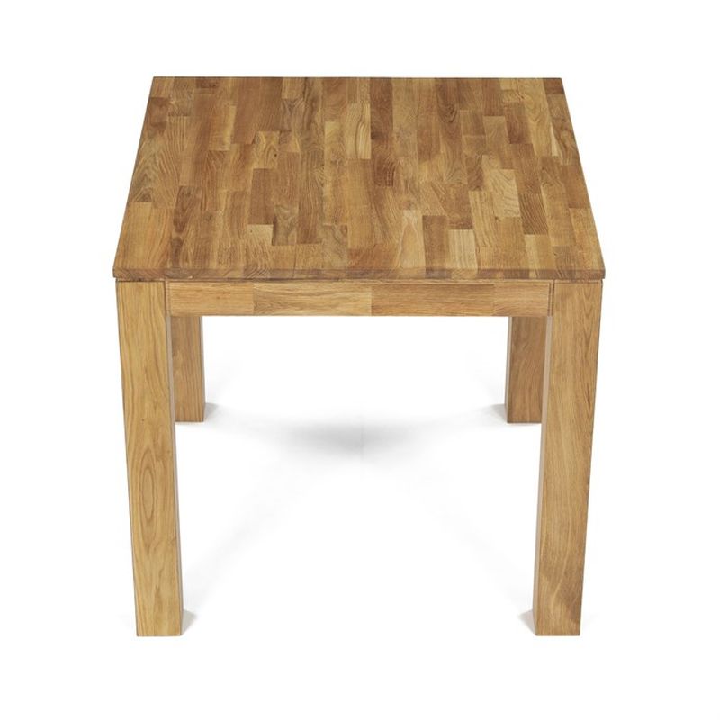 Jedálenský drevený stôl 80x80, masív dub biely, povrchová úprava olejom