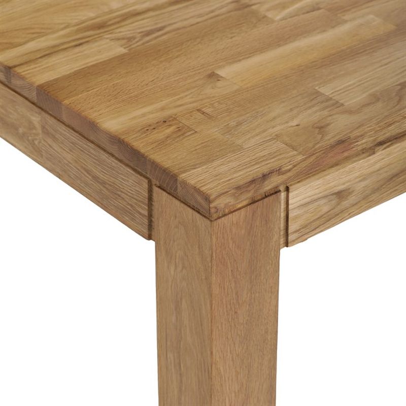 Jedálenský drevený stôl 140x80, masív dub biely, povrchová úprava olejom