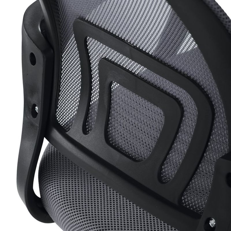 Kancelárska stolička, poťah sivá látka a sieťovina MESH