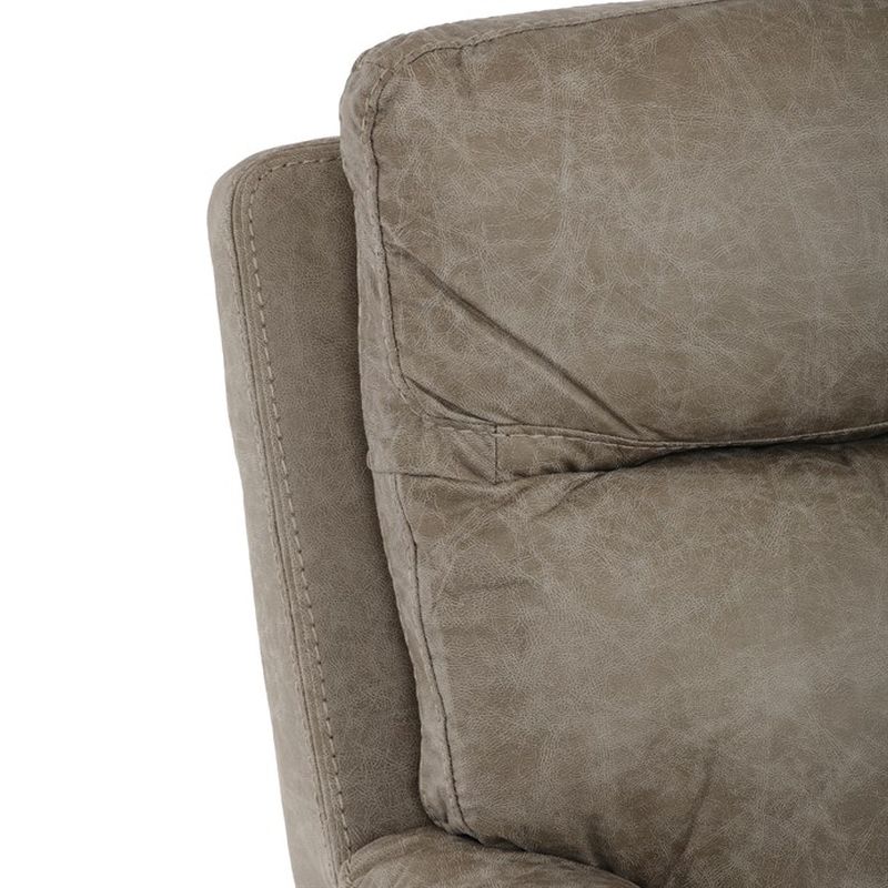 TV a relaxačné kreslo s elektrickým ovládaním, poťah lanýžová látka v dekore vintage