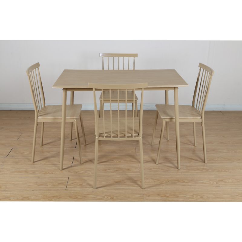 Jedálenský set 1+4, buk prírodný