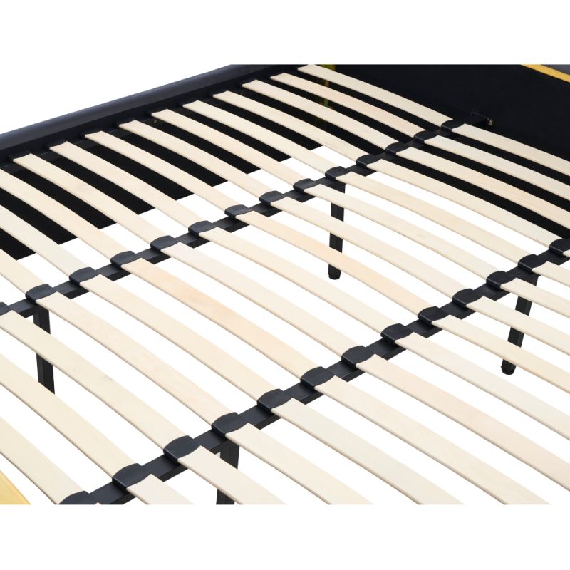 Posteľ s roštom, 160x200, tmavosivá Velvet látka-gold chróm zlatá