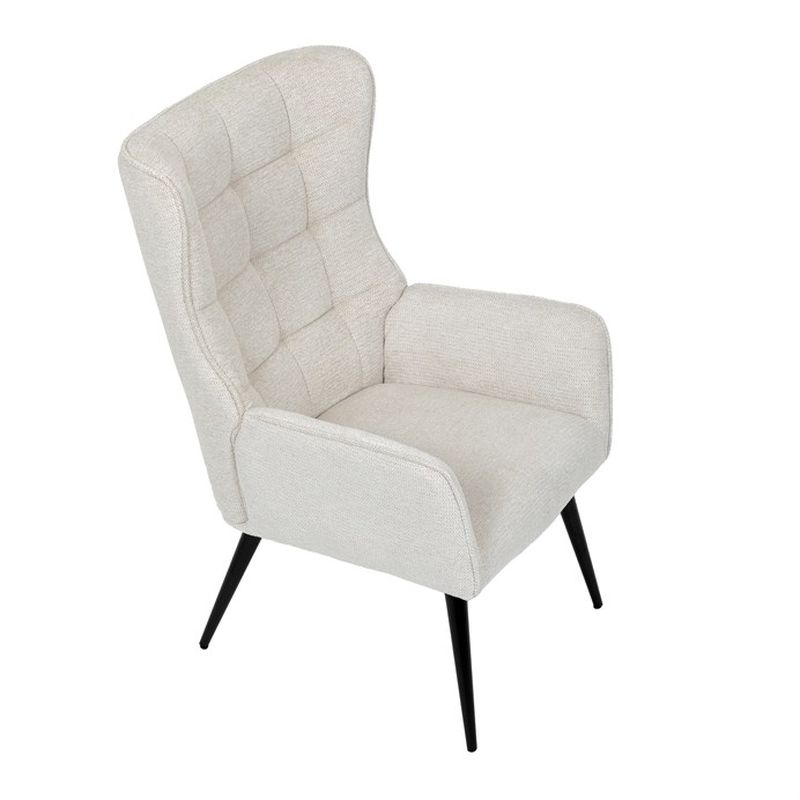 Moderné relaxačné kreslo v béžovej látke