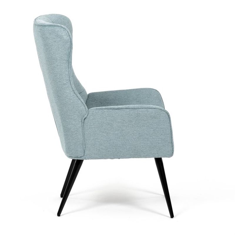 Moderné relaxačné kreslo v zelenej látke