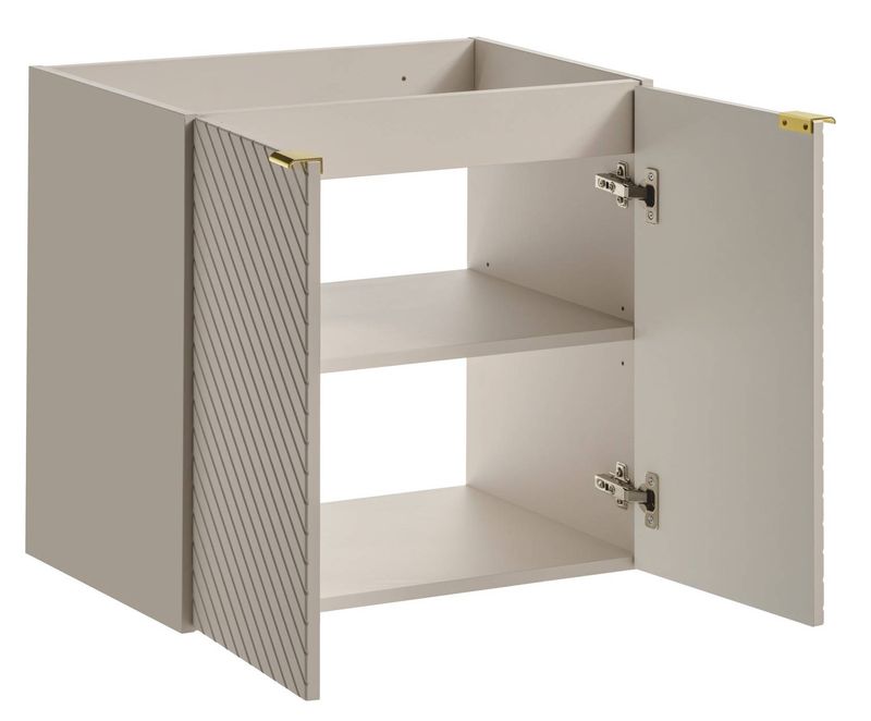 Skrinka do kúpeľne 82-60-2D, kašmír mat, 2x dvierka