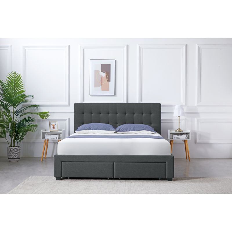 Posteľ s roštom 180x200 cm, sivá Velvet