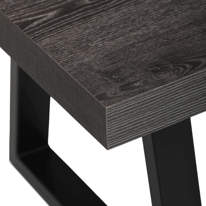 Konferenčný stolík MDF doska, dekor sivý dub-čierna