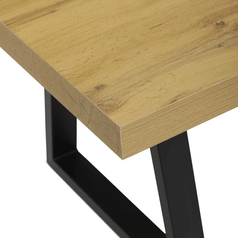 Konferenčný stolík MDF doska, dekor dub-čierna