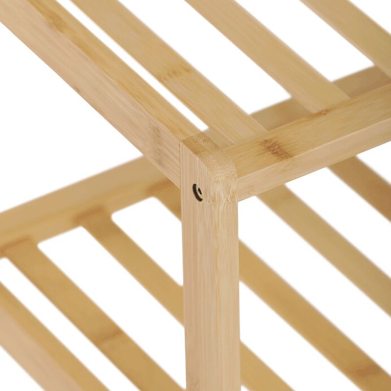 Botník s dvoma policami – prírodný bambus