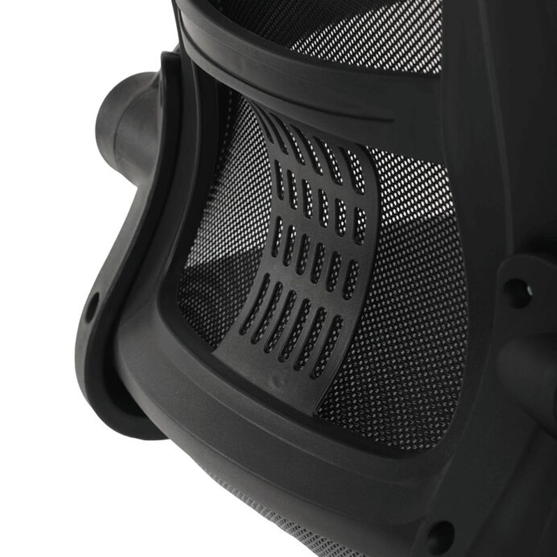  Kancelárska stolička, sivá sieťovina a čierny plast